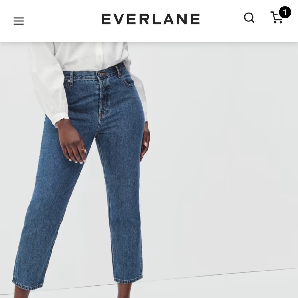 NWT EVERLANE 90s Curvy Cheeky Jeans